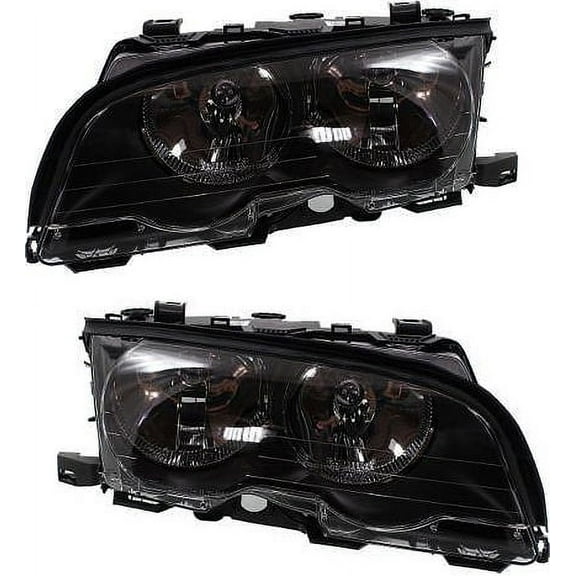 Garage-Pro Driver and Passenger Side Headlight for BMW 330Ci Base 2001 Also Fits 325Ci Halogen With bulb(s) Replaces# 63126904280 63126904279