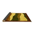 thumbnail image 2 of Ahgly Company Indoor Square Oriental Yellow Modern Area Rugs, 4' Square, 2 of 4