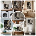thumbnail image 6 of Ships Next Day Canvas Wall Art 16"x16", Black Marble Wood Framed Canvas Print Painting, Grey Gold Texture Vintage Farmhouse Art Ready to Hang Picture Wall Decor for Home Bedroom Kitchen Office, 6 of 9