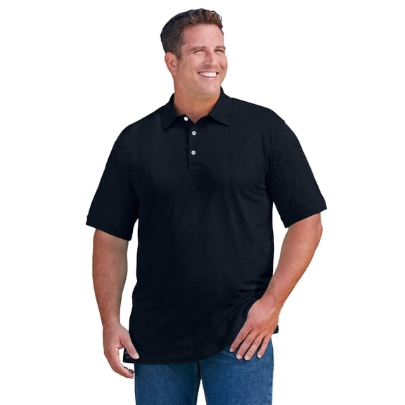 KingSize Men's Big & Tall Ribbed Polo