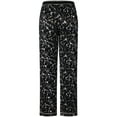 thumbnail image 2 of SofiePJ, Women's, Printed Long Sleepwear Lounge Pajama Pants, Black, M, 2 of 2