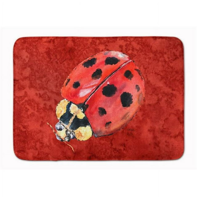 Carolines Treasures 8870RUG Lady Bug Tapis en Mousse à Mémoire de Forme Lavable en Machine Rouge Profond