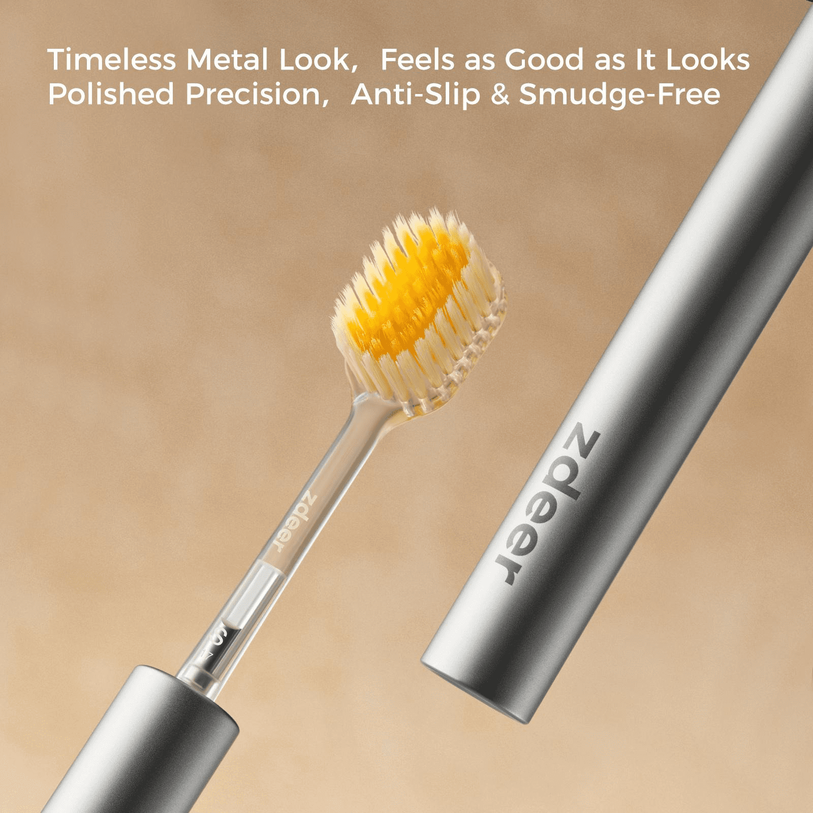 ZDEER  TOOTHBRUSH Metal handle with replaceable brush head —  Eco-friendly and reusable Oral  sustainable