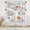 Fall Halloween 24, variant on Fall Pumpkins Maple Leaves Kitchen Curtains Autumn Orange Buffalo Grid Window Curtains Valance and Tier Set 36 Inch Rod Pocket Short Tier Curtain for Room, Cafe Kitchen Decor
