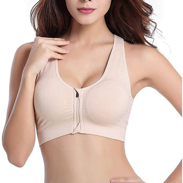 Zip Front Closure Surgical Sports Bra, Post Breast Surgery