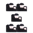 thumbnail image 1 of Wosthever Juego de ovillos de lana de 50g y 20g, Kit de hilo de ganchillo de 2 hilos para tejer, suéter para bebé, manta, hilos, accesorios de costura de Negro 5piezas Wosthever CBP184587, 1 of 4