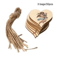 thumbnail image 3 of Cateissary Paquete de 30 colgantes de corazones de para manualidades con cordel natural JM01365 Decoración del hogar JM01363 Cateissary HA011941-01, 3 of 6