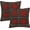Red Tartan Plaid, variant on Christmas Pillow Covers Set of 2 20x20 Inch Throw Pillow Covers Red Tartan Plaid Decorative Pillow Cases Holiday Square Cushion Covers Pillow Protector for Home Couch Sofa Car