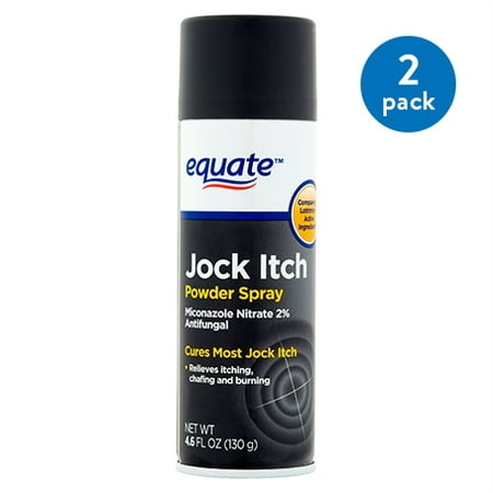 (2 Pack) Equate Jock Itch Powder Spray, 4.6 Oz (Best For Jock Itch)