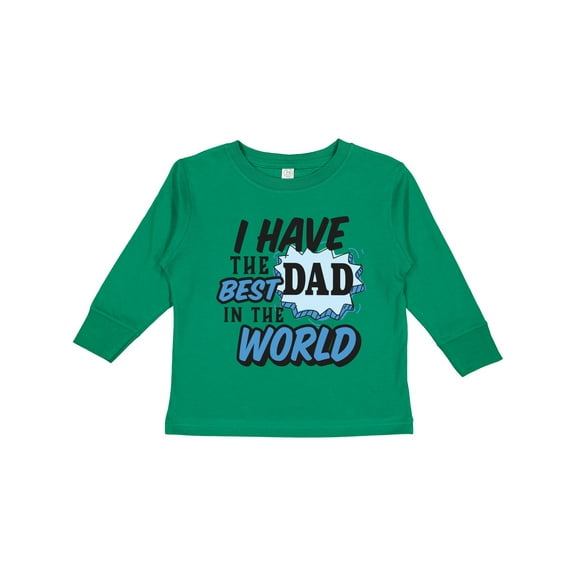Inktastic I Have the Best Dad in the World Boys Long Sleeve Toddler T-Shirt
