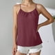 thumbnail image 5 of TaTaai Women's Linen Feel Sleeveless Top, Adjustable Shoulder Straps with Chest and Back Pleats, Casual Summer Fashion Gift, 5 of 9