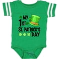 thumbnail image 3 of Inktastic My 1st St. Patrick's Day Green Top Hat and Clovers Boys or Girls Baby Bodysuit, 3 of 5