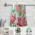 thumbnail image 5 of Dreamtimes Spring Cherry Blossom Birds Hand Towels 2 PCS, Watercolor Flowers Kitchen Towel Ultra Soft and Highly Absorbent,Decorative Fingertip Face Towel for Bathroom Hotel, 28.3"x14.4", 5 of 6