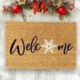 thumbnail image 5 of Welcome Snowflake Doormat 2025, Winter Doormat, Christmas Decor - Outdoor Rug, Winter Welcome Mat, Festive Front Door Mat, Snow Decor 16x24 Inch One Size, 5 of 5