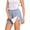 Dark Blue, variant on Women's Striped Post-Surgery Recovery Shorts, Side Velcro Closures for Easy Open, Medical Nursing Care Shorts for Hip & Knee Recovery