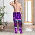 thumbnail image 6 of Lsque Geometry Dash Print Men's Pajama Pants, Lounge Pant - Comfortable Home Wear,Elastic Waistband, Stylish Design-Medium, 6 of 9