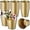 Gold, variant on 24 Pcs Metal Wine Bucket Bulk Beer Bucket Ice Pails with Handle Champagne Soda Ice Bucket Party Beverage Chiller for Summer Picnic Buffet BBQ Home Bar Club(Gold,7.1 x 6.5 x 5.1")