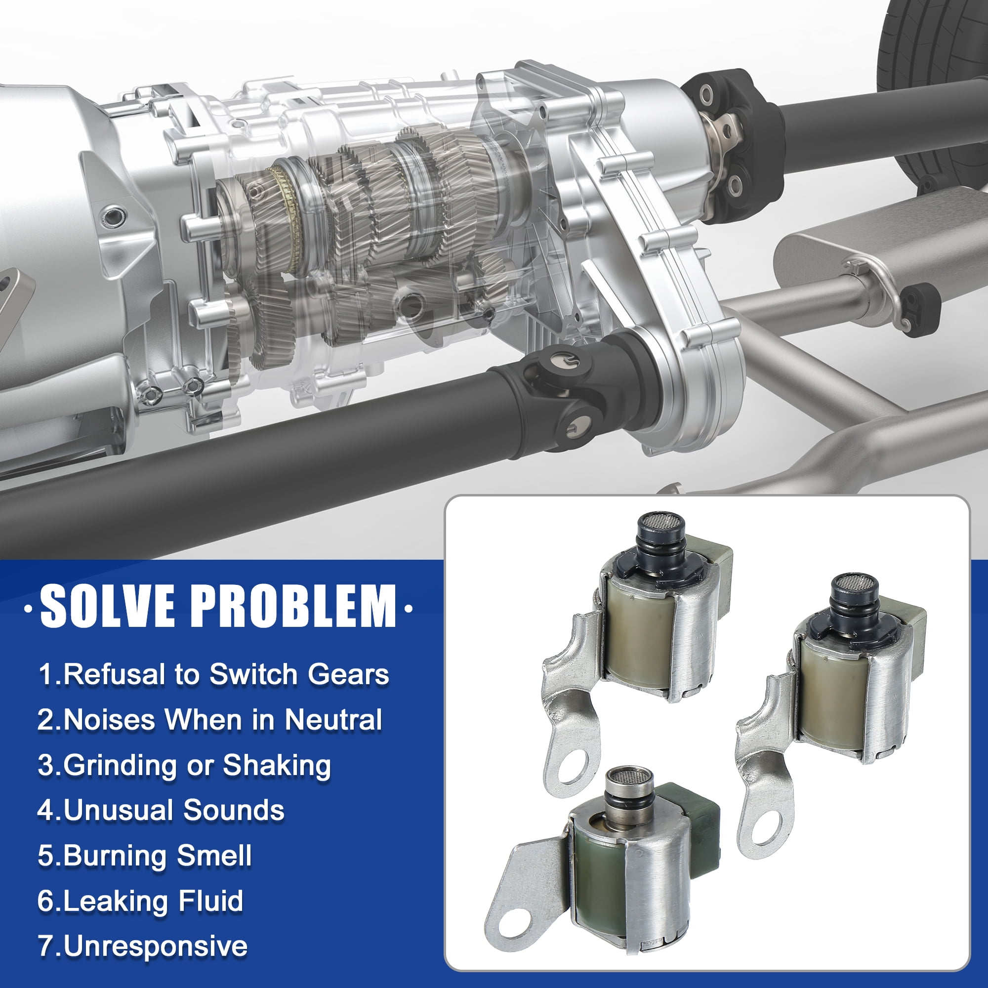 Unique Bargains Transmission Lock Up Solenoid Kit for Toyota and for Jeep Models