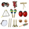 thumbnail image 4 of Juegos de percusión de juguete musical Montessori para niños, instrumento Musical de aprendizaje temprano, juego de batería para bebés, niños y niñas 11 piezas, 4 of 9