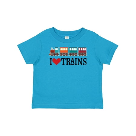 

Inktastic I Love Trains Gift Baby Boy or Baby Girl T-Shirt