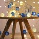 thumbnail image 4 of 1PCSLED Cadena de luces de bola de ratán - Caja de batería 2AA - Siempre encendida + Intermitente - 1.5m 10 Luces Azul + Luz blanca (Bola de ratán de 3CM) Ormromra, 4 of 4