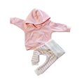 thumbnail image 1 of Ensemble de Vêtements à Manches Longues à Rayures Roses pour Bébés Filles(6-12 Mois), 1 of 2