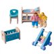 thumbnail image 1 of Juego de juguetes de casa de muñecas de madera Muebles de simulación + Muñeca familiar Juego de imaginación para niños Tmvgtek juguetes de los niños, 1 of 6