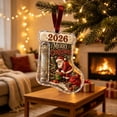 thumbnail image 5 of Christmas Stocking Cash & Treat Holder Ornament, Christmas Money Holder Ornaments, Christmas Decoration, Christmas Gift for Kiddo Adults (Santa), 5 of 6