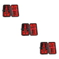 thumbnail image 1 of maskred Convenient Travel Nail Clippers Set with Protective Case 8 Pcs 15x10cm 3Set, 1 of 6