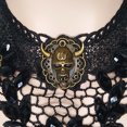 thumbnail image 2 of Collier d'Halloween Créatif Rétro avec Strass, Tête de Bœuf, Collier en Dentelle, Collier Ras-du-Cou pour Femmes, 2 of 10