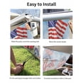 thumbnail image 7 of 4th of July RV Awning Sun Shade Screen 9'X7' Bird American Flag Mesh Sunscreen Floral Red Blue House Awning Shade Screen with Zipper UV Blocker Completed Kits Outdoor Canopy for RV Motorhome Camper, 7 of 7