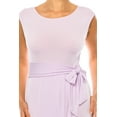 thumbnail image 5 of Women's Elegant Sleeveless Sheath Dress with Knife PleatsTulip Skirt Front Sash Detail, 5 of 5