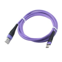 Purple 10ft USB Cable Compatible With Amazon Fire HD 10 (9th Gen 2019) - Type-C Charger Cord Power Wire USB-C
