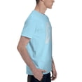 thumbnail image 3 of Love Raccoon Men'S Basic Short Sleeve T-Shirt Sky Blue 6x-Large, 3 of 5