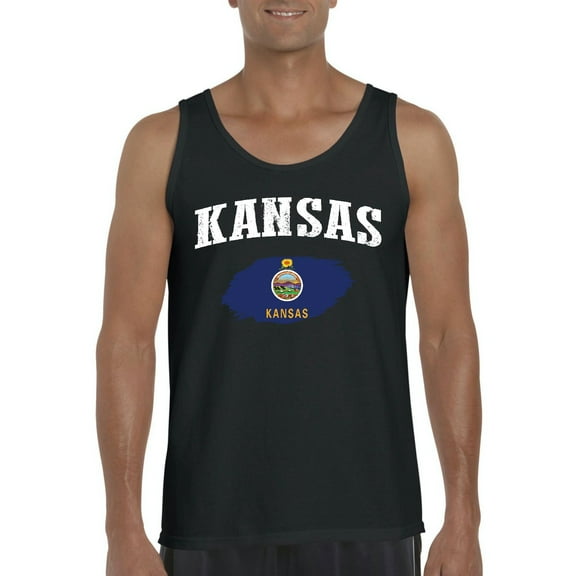 NIB - Men's Tank Top for Men - Kansas Flag