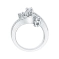 thumbnail image 3 of KATARINA 1 cttw Diamond Twist Bridal Engagement Ring with Matching Band in 14K White Gold, 3 of 4