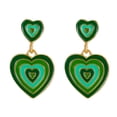 thumbnail image 1 of Sonducket Pendientes de goteo de gota de amor a juego, joyería de moda, pendiente pequeño de aleación con personalidad romántica, fiesta de Ropa, zapatos y accesorios Miscelánea Oro Verde Sonducket AP015241-03, 1 of 6