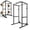 BLACK, variant on Adjustable Weight Cage, 1200 LBS Squat Rack Power Cage with 2 Barbell Protection Rack & 14-Speed Adjustable Design, Heavy Duty Power Cage for Weightlifting Bodybuilding