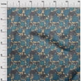 thumbnail image 3 of oneOone Silk Tabby Medium Blue Fabric Animal Craft Projects Decor Fabric Printed by The Yard 42 Inch Wide, 3 of 4