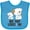 Turquoise, variant on Inktastic My Pap Loves Me Grandson Puppy Boys Baby Bib
