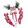 thumbnail image 1 of 9 Piezas de Decoración de Coche de Boda Conjunto de Flores de Seda Cabeza de Coche Espejo Manija de Puerta Decoración - Estilo 2 Rosa melocotón Sunnimix Decoración de coches de boda, 1 of 8