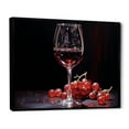 thumbnail image 2 of Designart "Glowing Garnet" Wine Floater Framed Canvas Art Print, 2 of 5