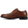 thumbnail image 2 of Vance Mens Cormac Comfort Wingtip Flexible Oxford Dress Shoe, Widths Available, 2 of 9