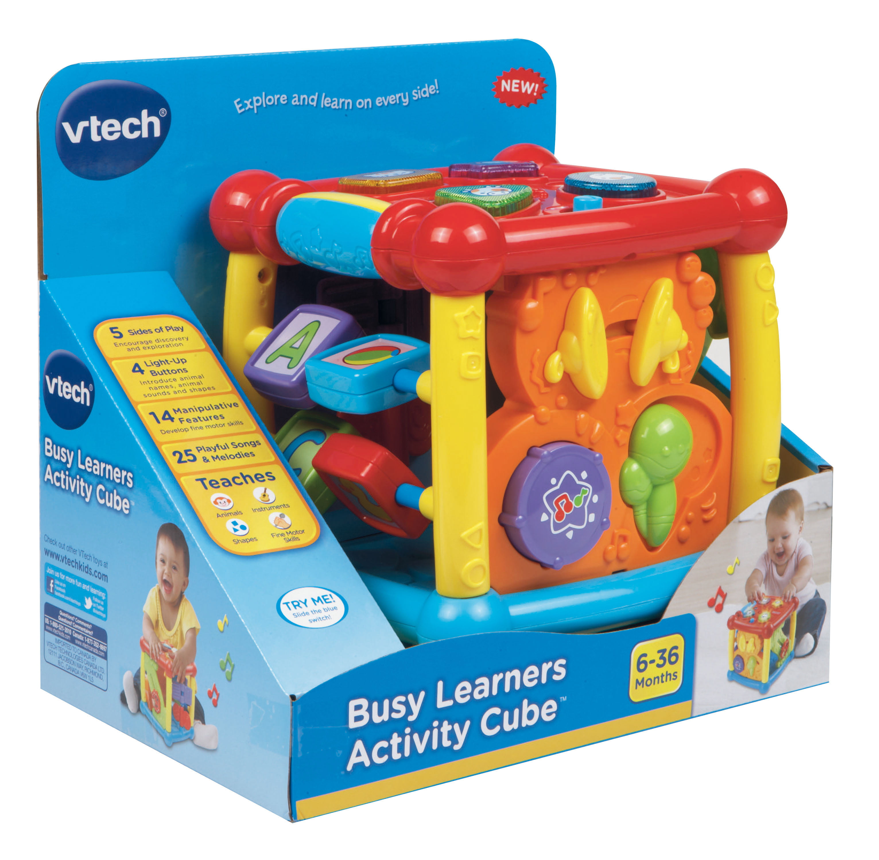 vtech busy learners activity cube songs
