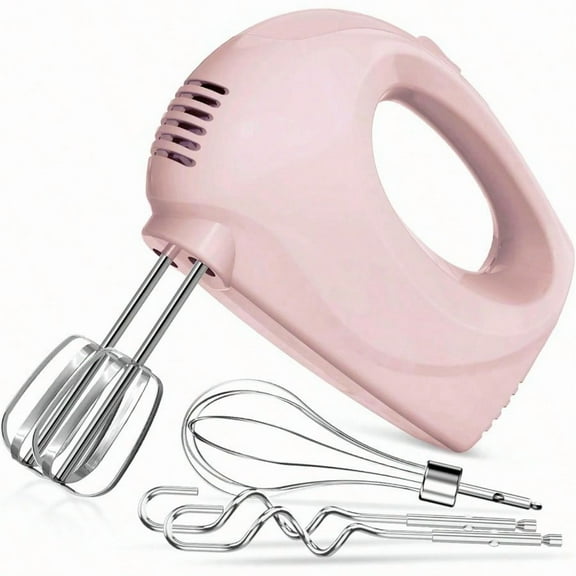 Handmixer Electric Handheld 5 Speed Portable Kitchen Mixer Electric with 5 Stainless Steel Accessories Whisk Food Beater for Whipping Mixing Cookies