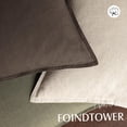 thumbnail image 4 of Juego de fundas de almohada Foindtower de lino decorativo, 45 x 45 cm, color oscuro B, 4 of 7