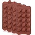thumbnail image 1 of Juego de 4 moldes de silicona 3D para tartas de Pascua para 15 huevos/chocolates, tartas pequeñas/tartaletas, 22 x 10,5 cm, 1 of 8