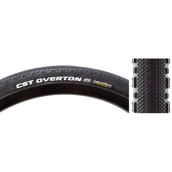 Cst Premium Overton 700x40 Tubeless TPI Black/Black Reflective Road Tire