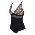 thumbnail image 6 of Women Mesh Tummy Siamese Control Swimsuit Push Up High Waisted Bathing Suit, 6 of 8