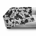 thumbnail image 3 of Floral Soft Flannel Fleece Throw Blanket, Flower Leaves Ivy Plant Swirl Like Image with Abstract Shadow Print, Cozy Plush for Indoor and Outdoor Use, 50" x 70", Pale Grey White, by Ambesonne, 3 of 6